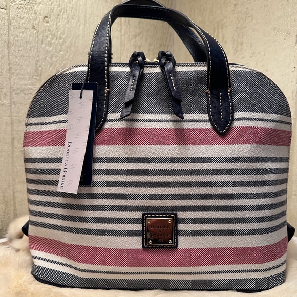 Dooney & Bourke Handbags - Dooney & Bourke Patriotic Striped Satchel